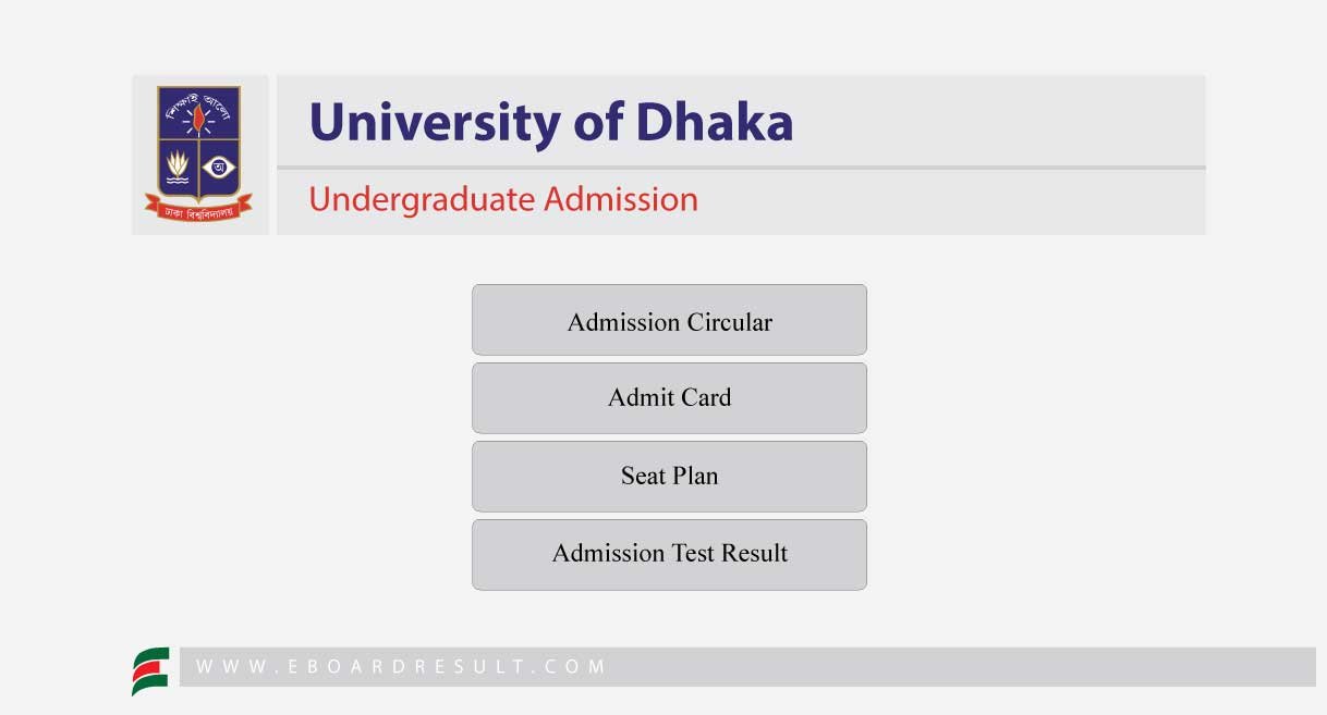 Dhaka University Admission