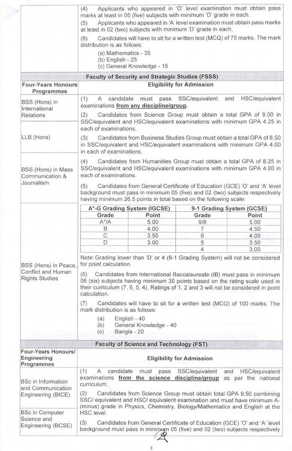 BUP Admission Circular 2025 3